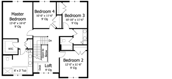 Upper/Second Floor Plan: 38-312