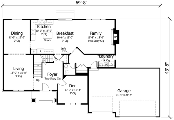 Main Floor Plan: 38-315