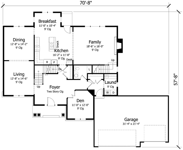 Main Floor Plan: 38-316