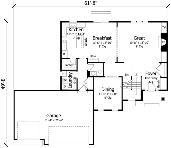 Main Floor Plan: 38-319