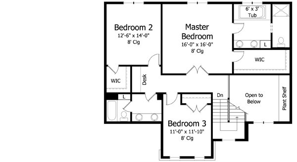 Upper/Second Floor Plan: 38-319