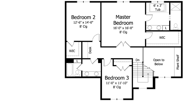 Upper/Second Floor Plan: 38-321