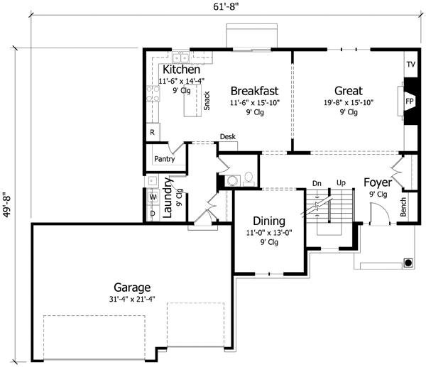 Main Floor Plan: 38-322