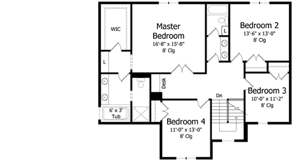 Upper/Second Floor Plan: 38-322