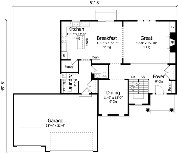 Main Floor Plan: 38-323
