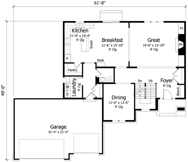 Main Floor Plan: 38-324