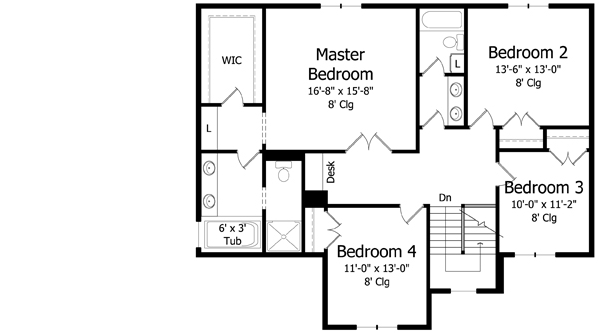 Upper/Second Floor Plan: 38-324