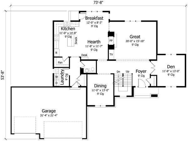 Main Floor Plan: 38-325