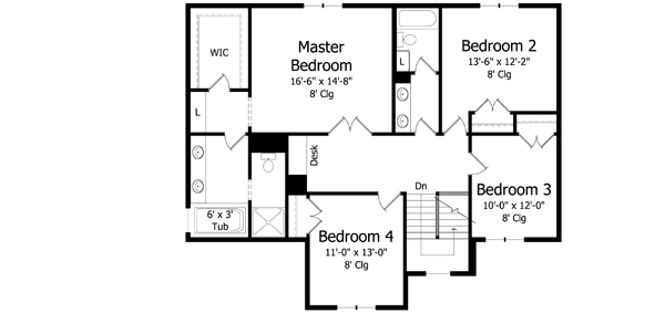 Upper/Second Floor Plan: 38-325