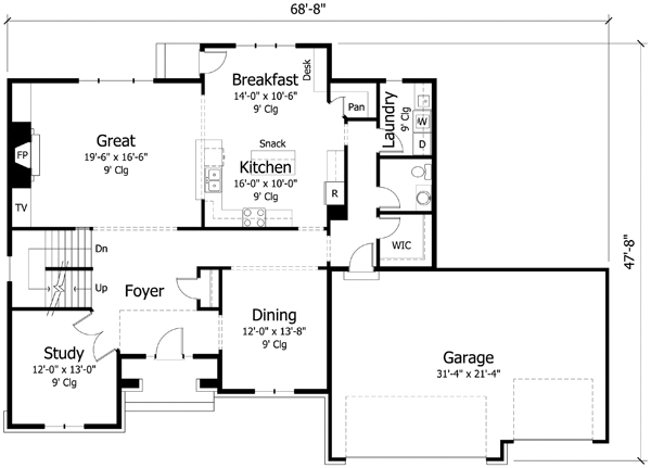 Main Floor Plan: 38-328