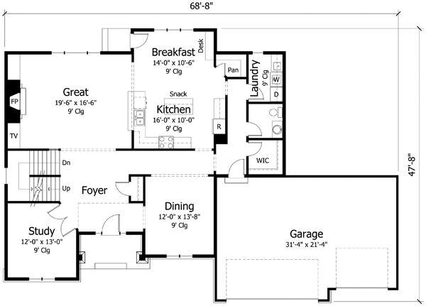 Main Floor Plan: 38-330