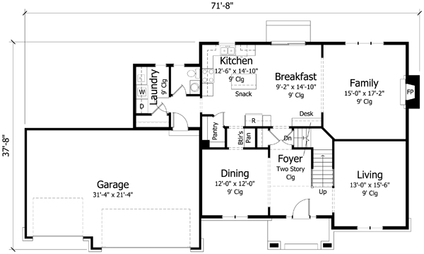 Main Floor Plan: 38-334