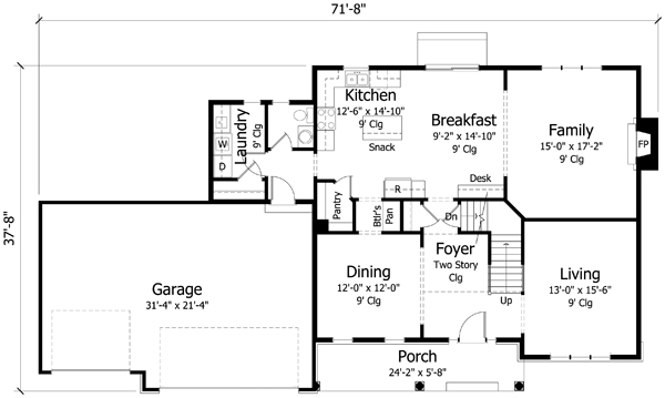 Main Floor Plan: 38-335