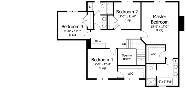 Upper/Second Floor Plan: 38-336