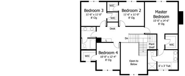 Upper/Second Floor Plan: 38-338