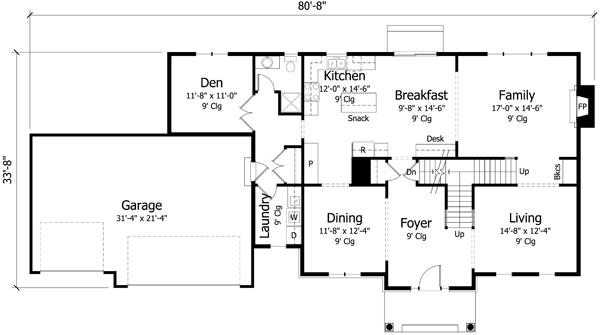 Main Floor Plan: 38-340