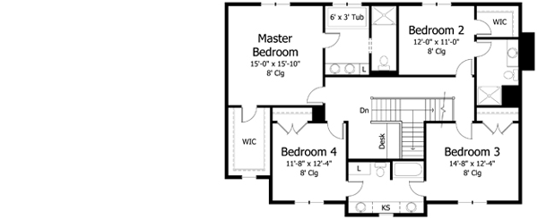 Upper/Second Floor Plan: 38-341