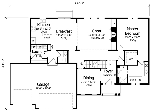 Main Floor Plan: 38-344