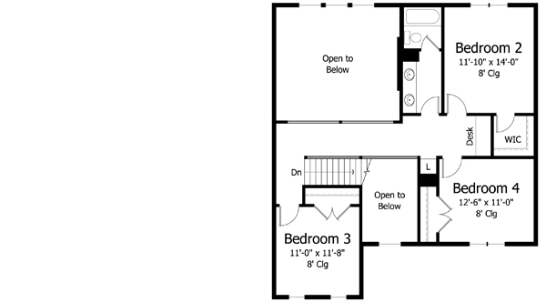 Upper/Second Floor Plan: 38-344
