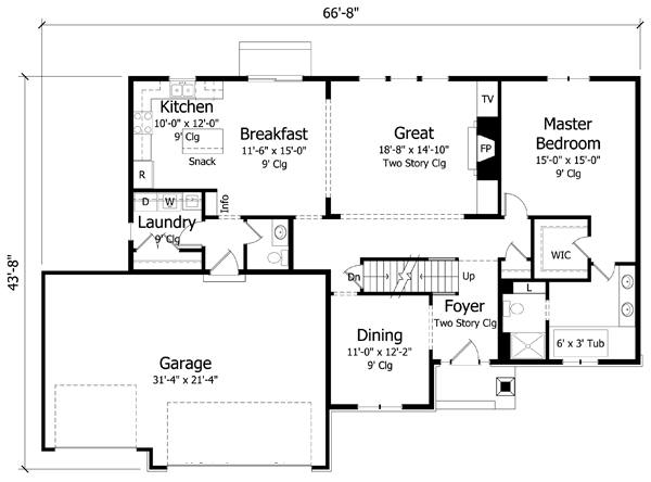 Main Floor Plan: 38-345