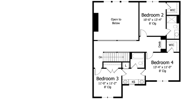Upper/Second Floor Plan: 38-346