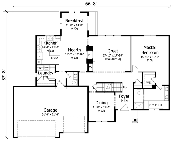 Main Floor Plan: 38-348