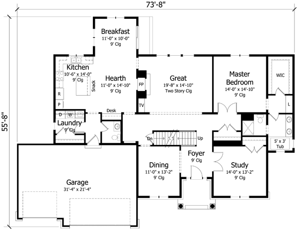 Main Floor Plan: 38-352