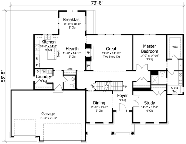 Main Floor Plan: 38-353