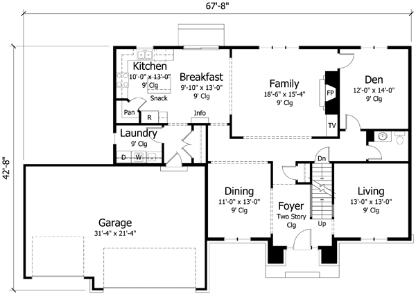 Main Floor Plan: 38-355