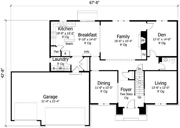 Main Floor Plan: 38-358