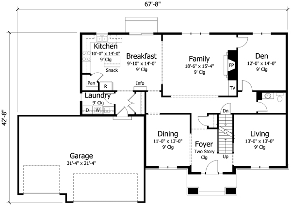 Main Floor Plan: 38-360