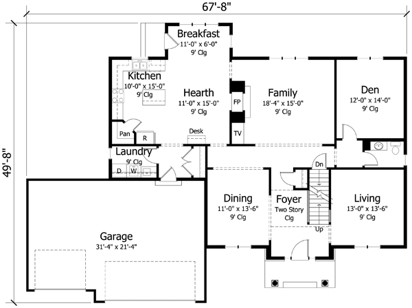 Main Floor Plan: 38-361