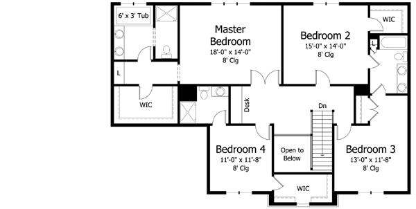 Upper/Second Floor Plan: 38-361