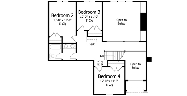 Upper/Second Floor Plan: 38-365