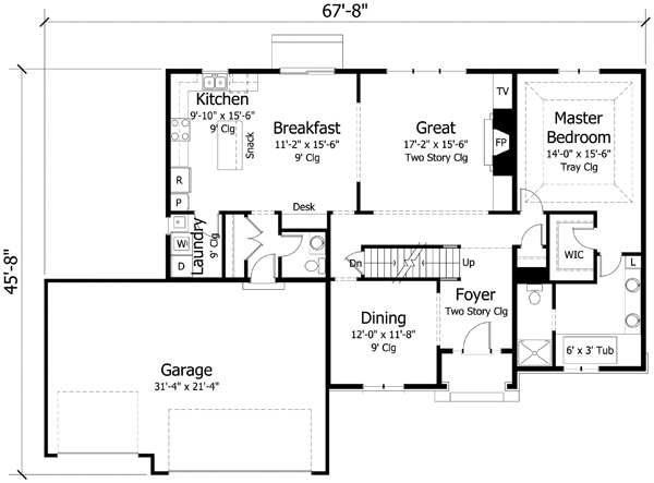 Main Floor Plan: 38-366