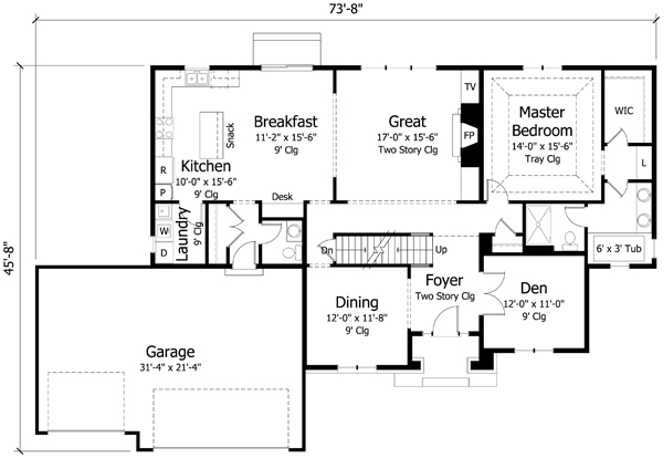 Main Floor Plan: 38-370