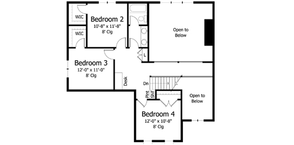 Upper/Second Floor Plan: 38-371