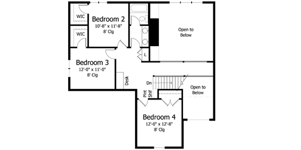 Upper/Second Floor Plan: 38-373