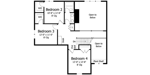 Upper/Second Floor Plan: 38-375