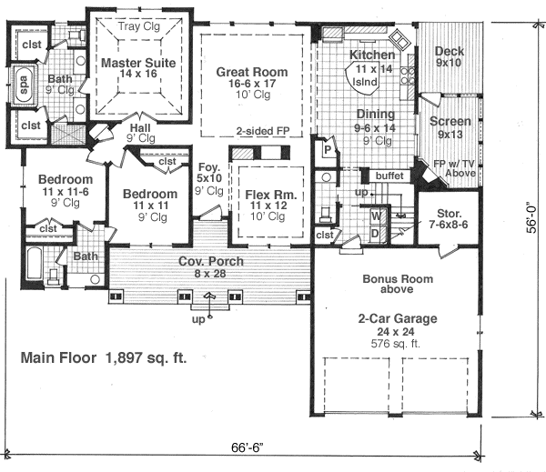 Main Floor Plan: 38-501