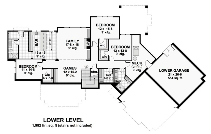 Lower Floor Plan: 38-517