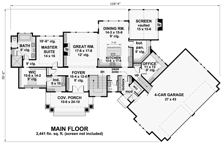 Main Floor Plan: 38-517