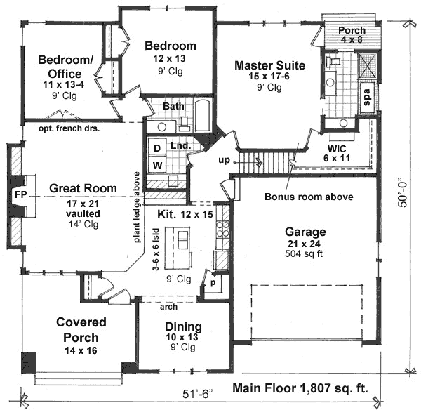 Main Floor Plan: 38-532