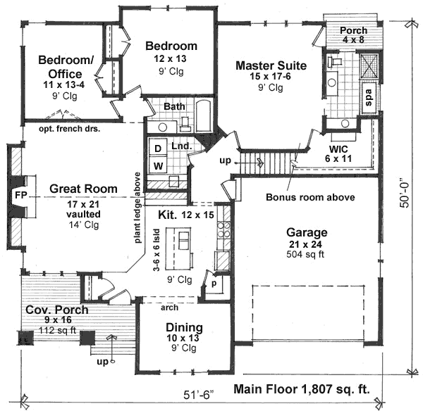 Main Floor Plan: 38-533