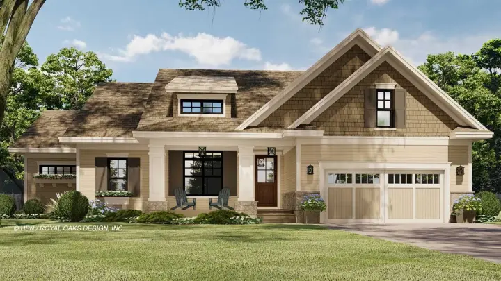 Traditional house plans 38-576 - front exterior, 2,082 sq ft, 3 bed, 2 bath house plans | Monster House Plans
