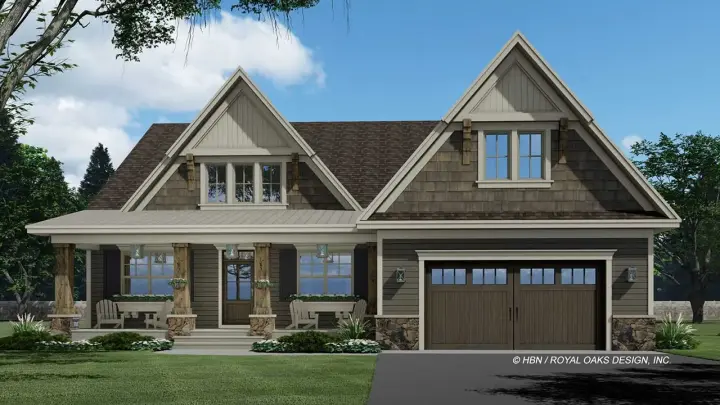 Traditional house plans 38-603 - front exterior, 3,503 sq ft, 5 bed, 3 bath house plans | Monster House Plans