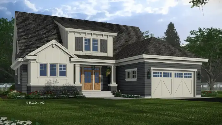 Craftsman house plans 38-654 - front exterior, 2,451 sq ft, 3 bed, 3 bath house plans | Monster House Plans