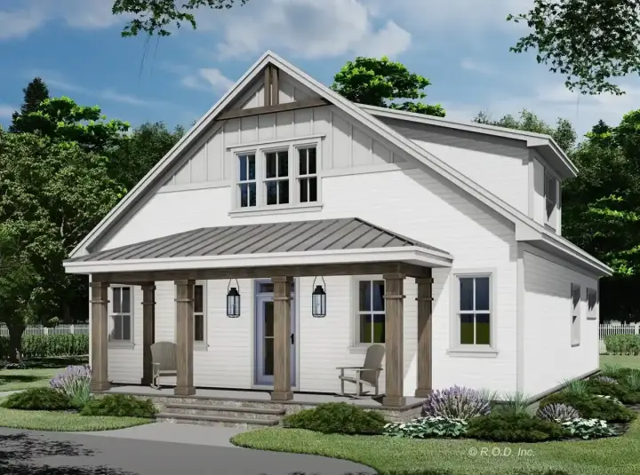 Country house plans 38-662 - front exterior, 2,403 sq ft, 3 bed, 3 bath house plans | Monster House Plans