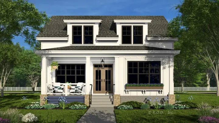 Modern Farmhouse house plans 38-668 - front exterior, 2,230 sq ft, 3 bed, 3 bath house plans | Monster House Plans
