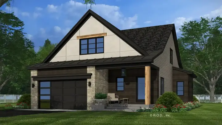 Craftsman house plans 38-673 - front exterior, 2,225 sq ft, 4 bed, 4 bath house plans | Monster House Plans